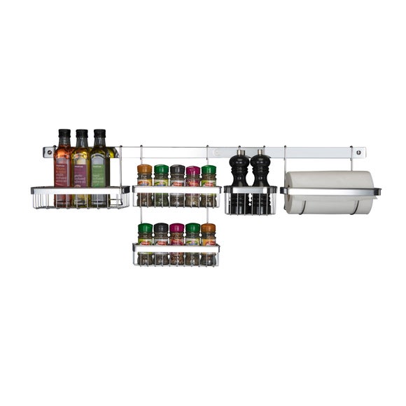 Hahn Metro Single Shelf Metal Storage Basket Accessory Dunelm