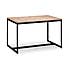 Tribeca Dining Table & 2 Benches Black
