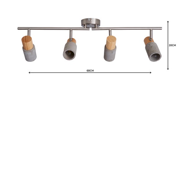 dunelm concrete light