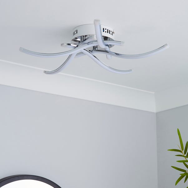 Layla 5 Light Integrated Led Semi Flush Ceiling Fitting Dunelm - Led Kitchen Ceiling Lights Dunelm Layla 5 Light Integrated Led Semi Flush Ceiling Fitting Dunelm - Led Kitchen Ceiling Lights Dunelm