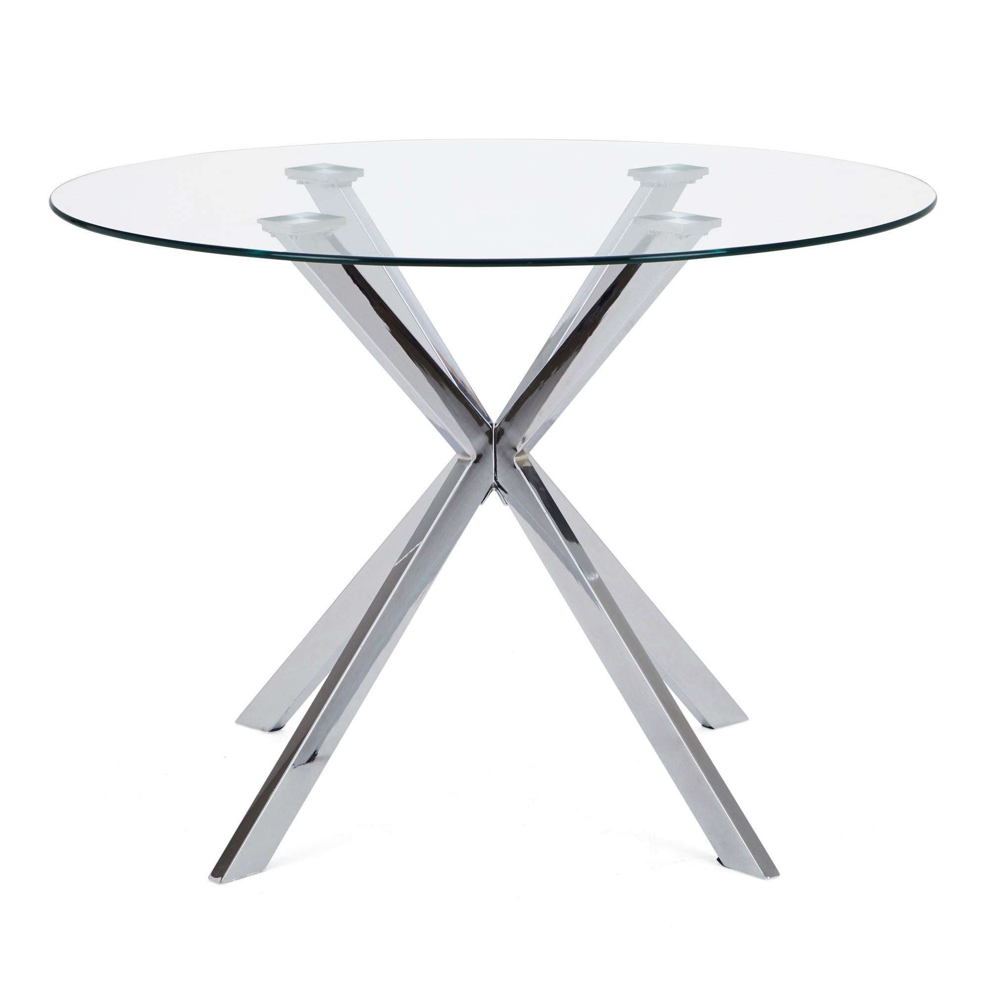 Lumia Glass Round Table | Dunelm