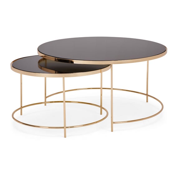 dunelm gold nest of tables