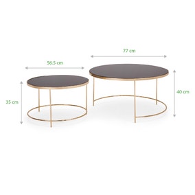 Ritz Black Set Of 2 Coffee Tables Dunelm Ritz Black Set Of 2 Coffee Tables Dunelm, Tribeca Coffee Table Dunelm