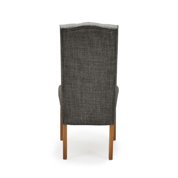 Darcy Set of 2 Dining Chairs Charcoal Dunelm