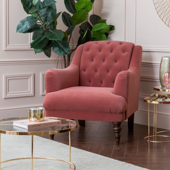 blue velvet chair dunelm