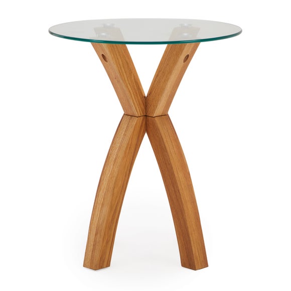 glass side tables dunelm