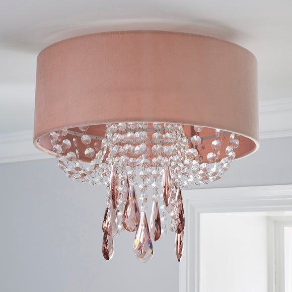 dunelm pink lampshade