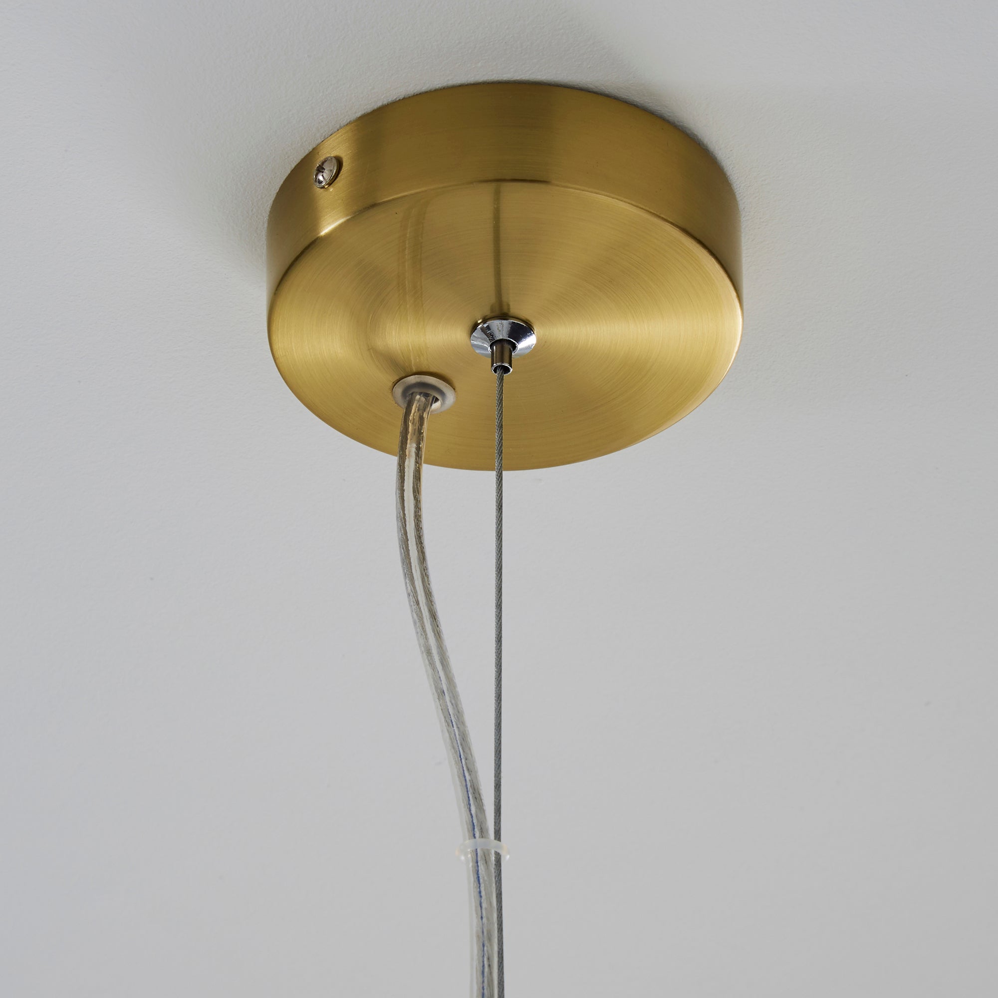 Nour 3 Light Antique Brass Ceiling Fitting Gold