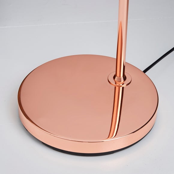 herm arc copper floor lamp