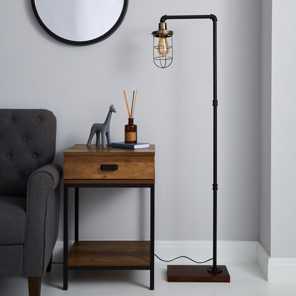 dunelm lever arm floor lamp