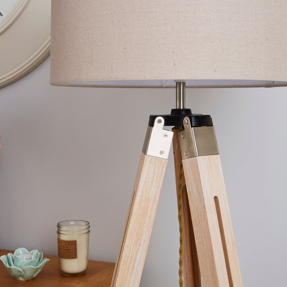 dunelm trio tripod floor lamp