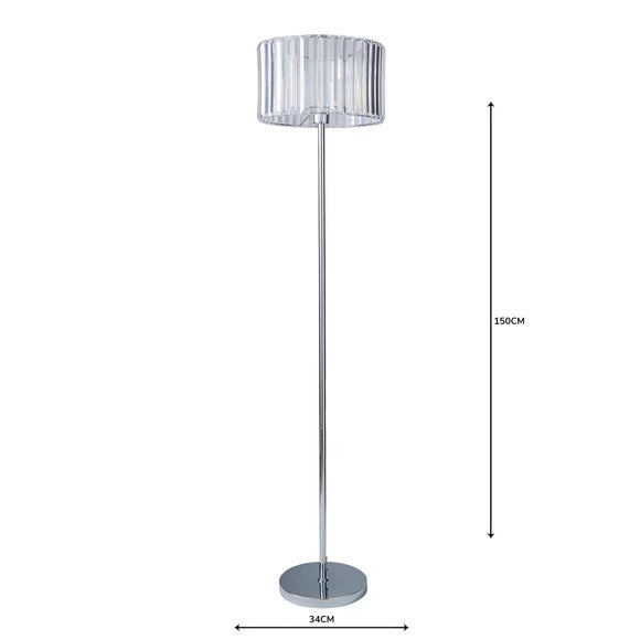 crystal floor lamp dunelm