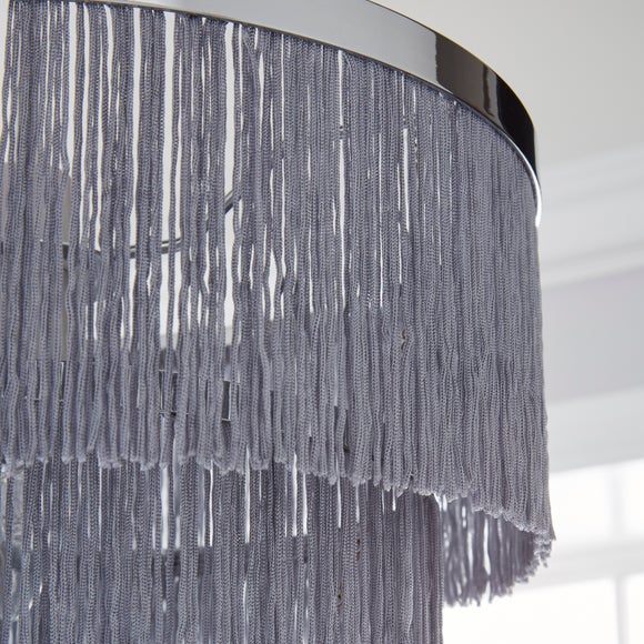 dunelm fringe lampshade