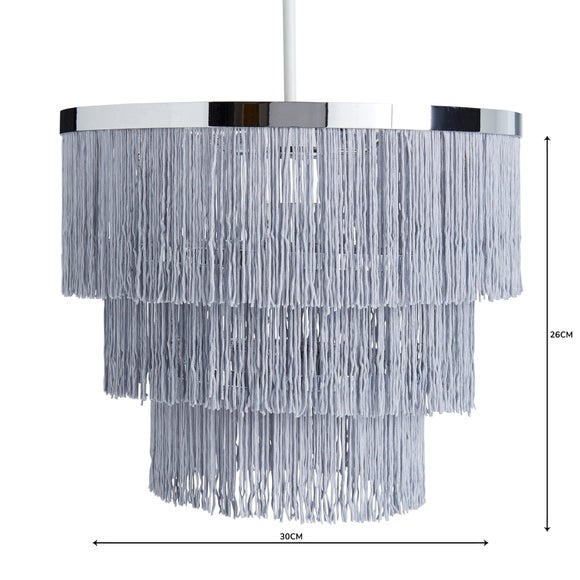 dunelm fringe lampshade