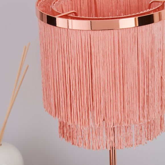 pink lampshades dunelm