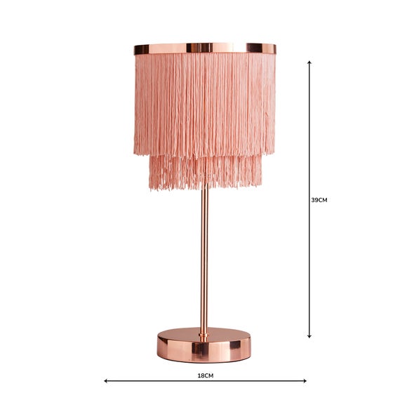 dunelm fringe lamp