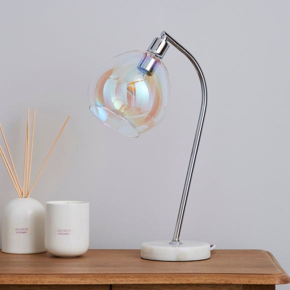 dunelm marble lamp