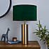 Nesa Brushed Gold and Bottle Green Touch Table Lamp Gold