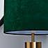 Nesa Brushed Gold and Bottle Green Touch Table Lamp Gold