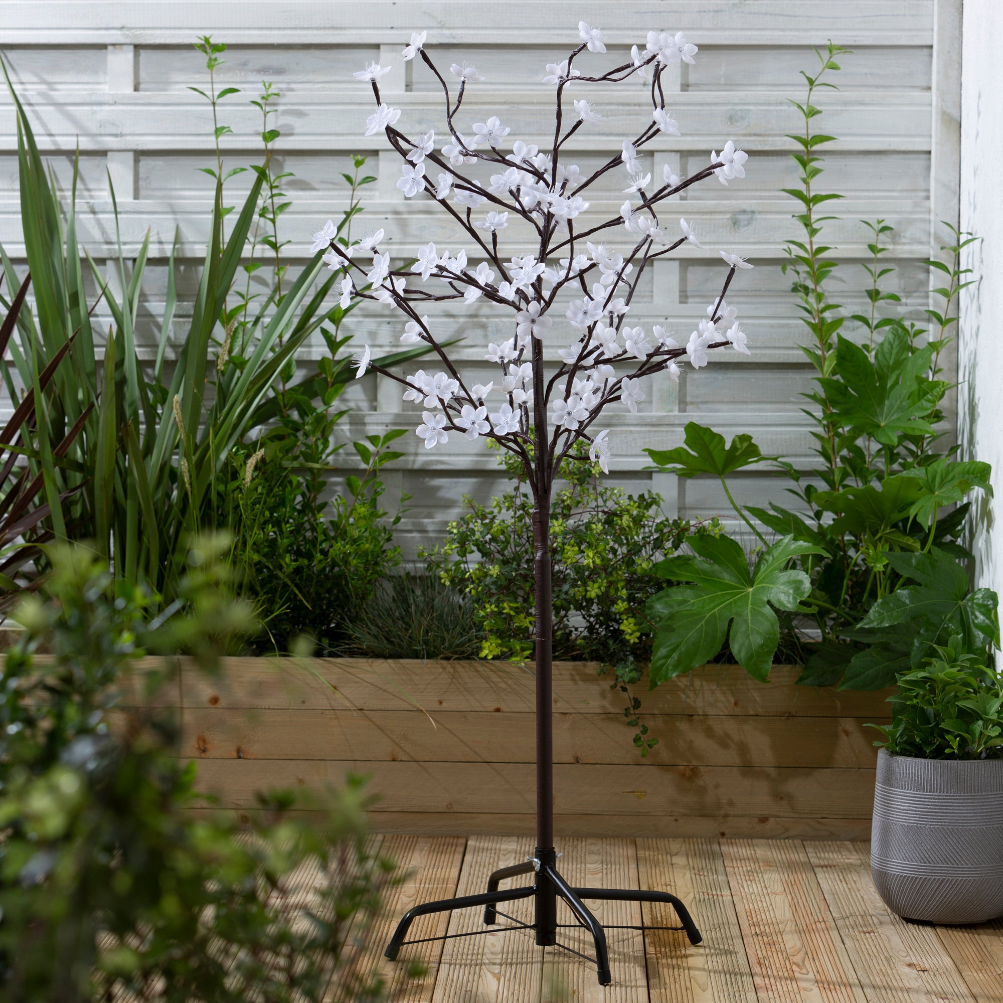 Light-Up LED Outdoor Blossom Tree | Dunelm