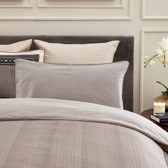 Dorma Abbotswood 100 Cotton Natural Duvet Cover and Pillowcase Set