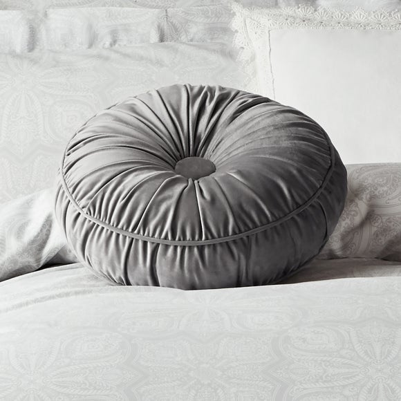 round cushion grey