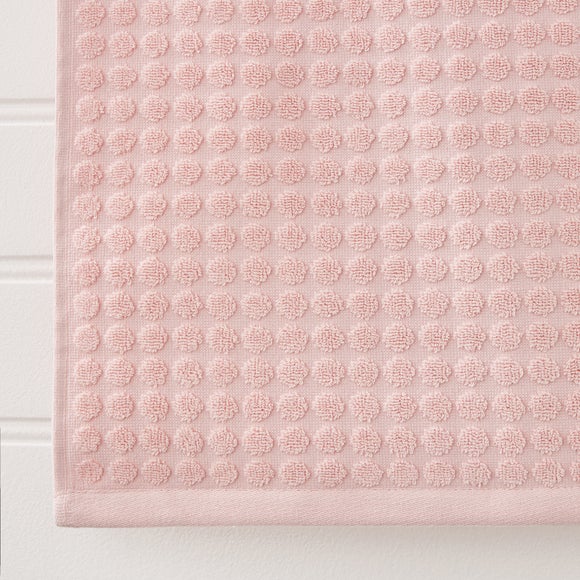 Elements Dots Blush Towel Dunelm
