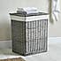 Versailles Grey Square Laundry Basket  undefined