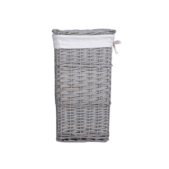 grey laundry basket