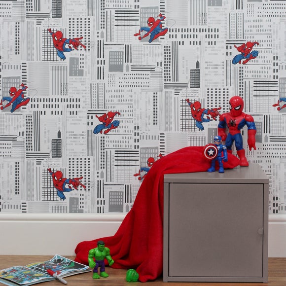 Disney Marvel SpiderMan Wallpaper Dunelm