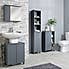 Grey Wave Tall Cabinet