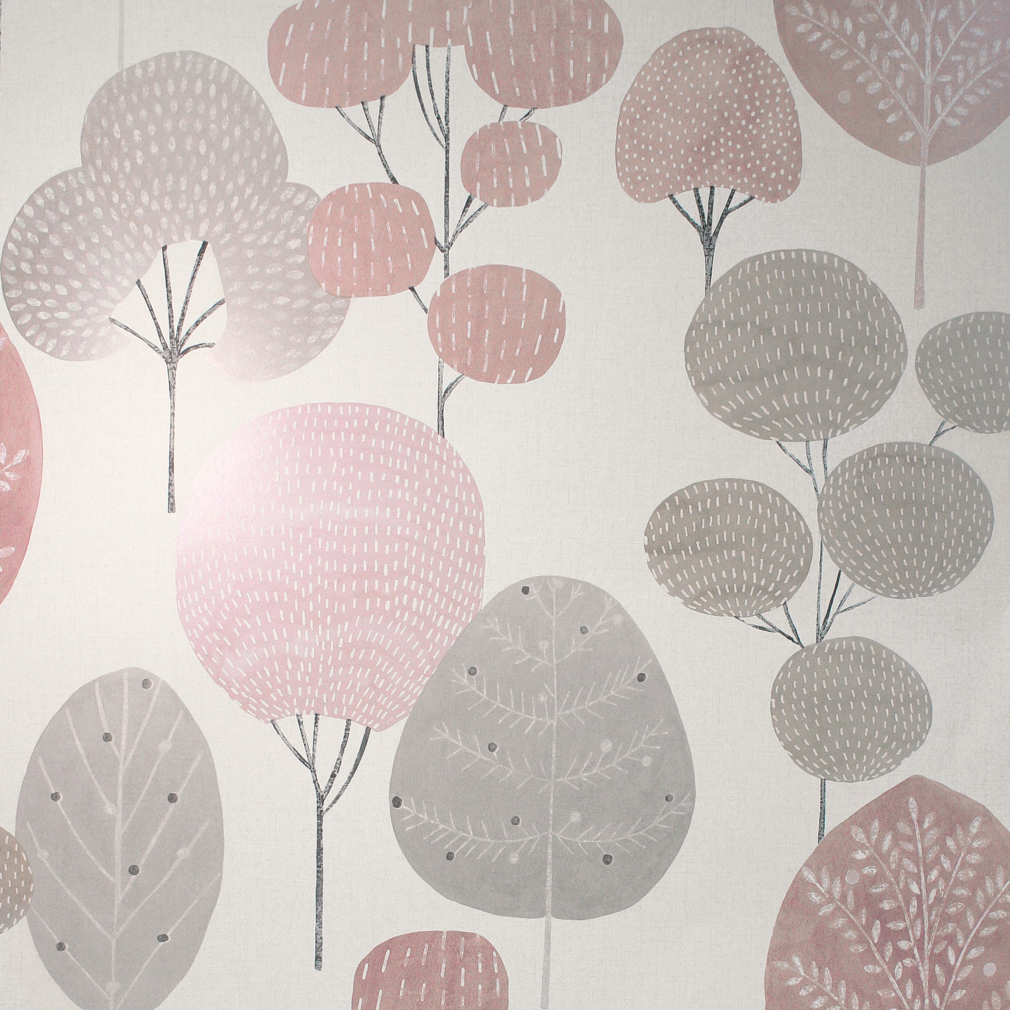 Scandi Blush Forest Wallpaper | Dunelm