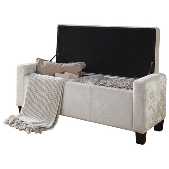 dunelm velvet footstool