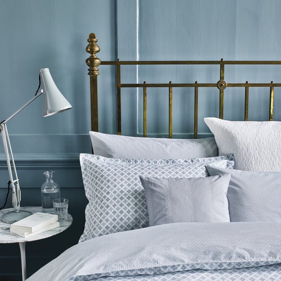 Murmur Ebba White Square Pillow Sham Dunelm