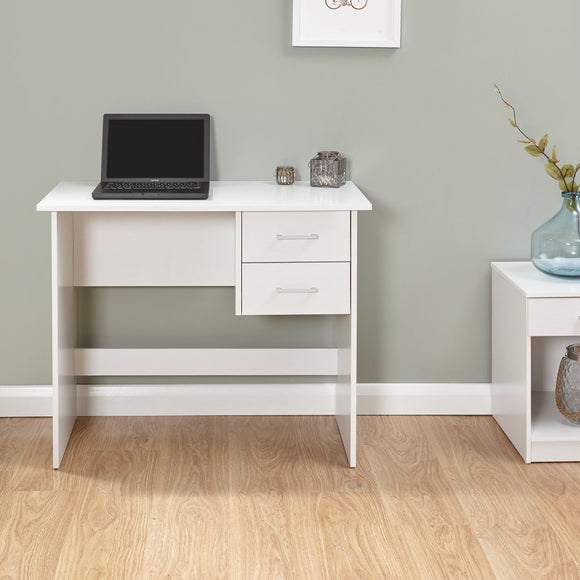 Panama White Desk Dunelm