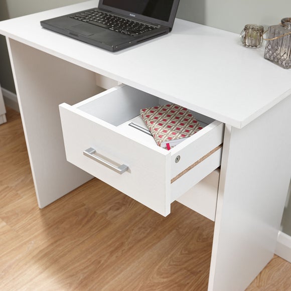 Panama White Desk Dunelm