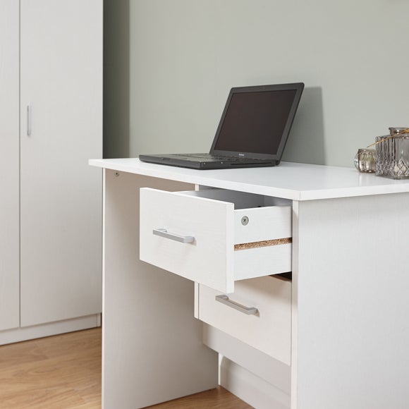 Panama White Desk Dunelm