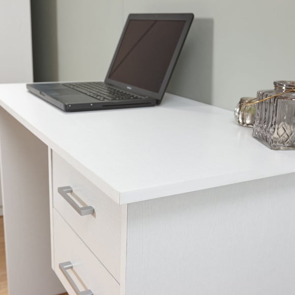 Panama White Desk Dunelm