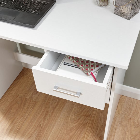 Panama White Desk Dunelm