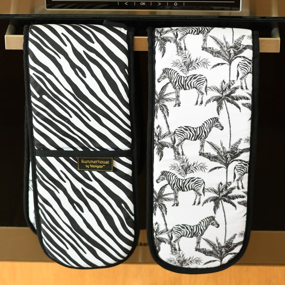 zebra oven gloves