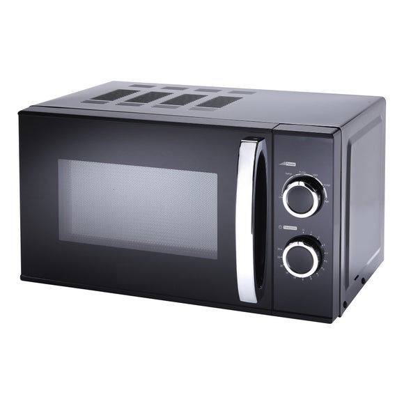 Black 20L 700W Manual Microwave | Dunelm