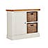 Compton Ivory Small Sideboard with Baskets Ivory