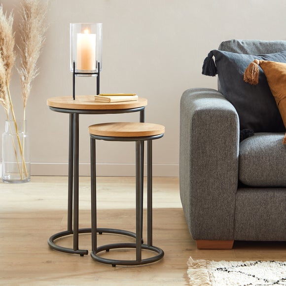 dunelm round nest of tables