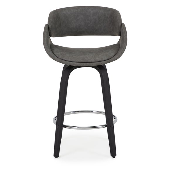 torcello bar stool grey pu leather