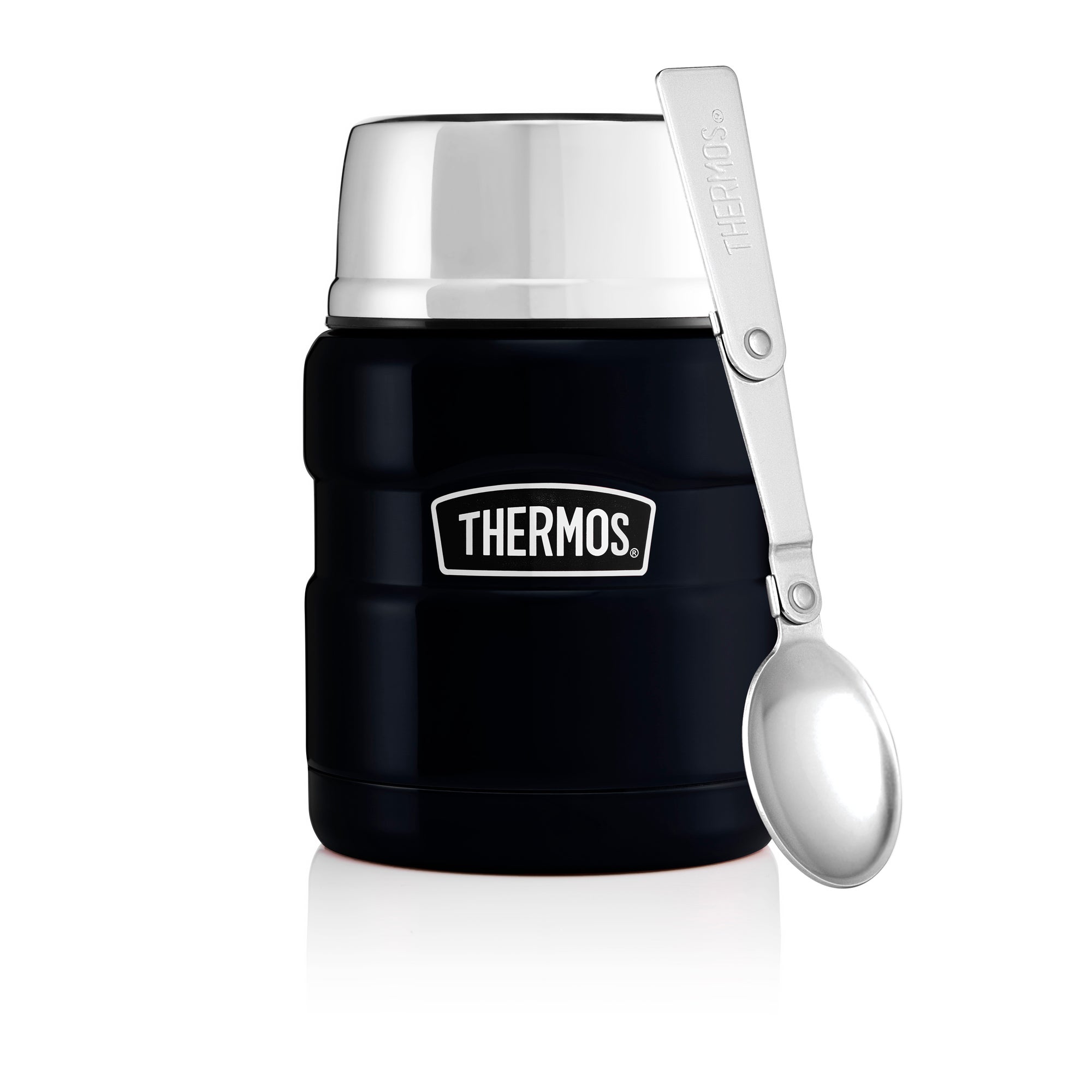 Thermos Stainless King 470ml Blue Food Flask | Dunelm