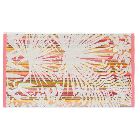 Clarissa Hulse Rainforest 100 Cotton Pink Towel Dunelm