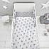 Coverless Dumbo 100% Cotton 4 Tog Cot Quilt Grey undefined