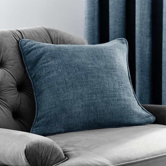 navy chenille cushion