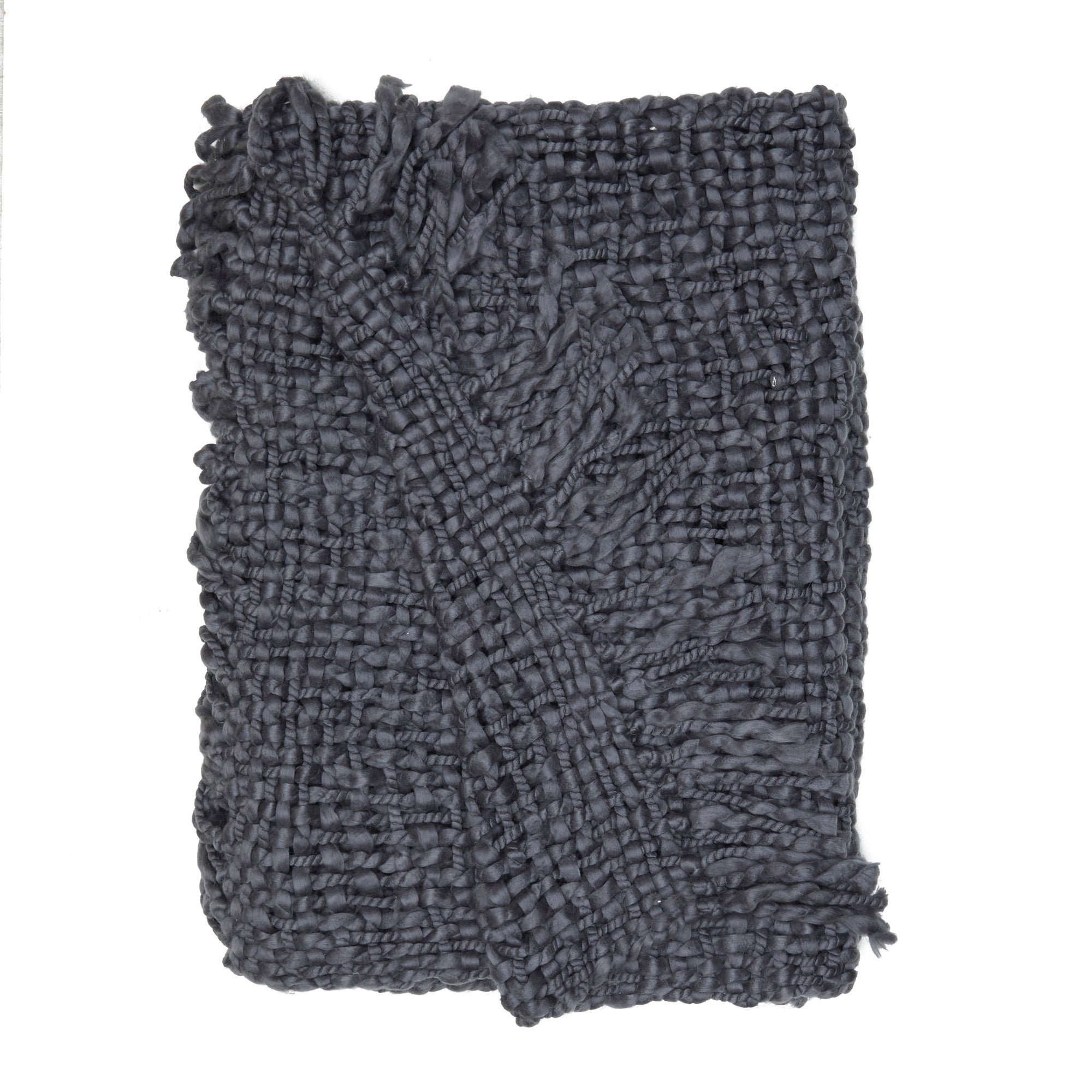 Freya Chunky Knit 130cm x 180cm Throw | Dunelm