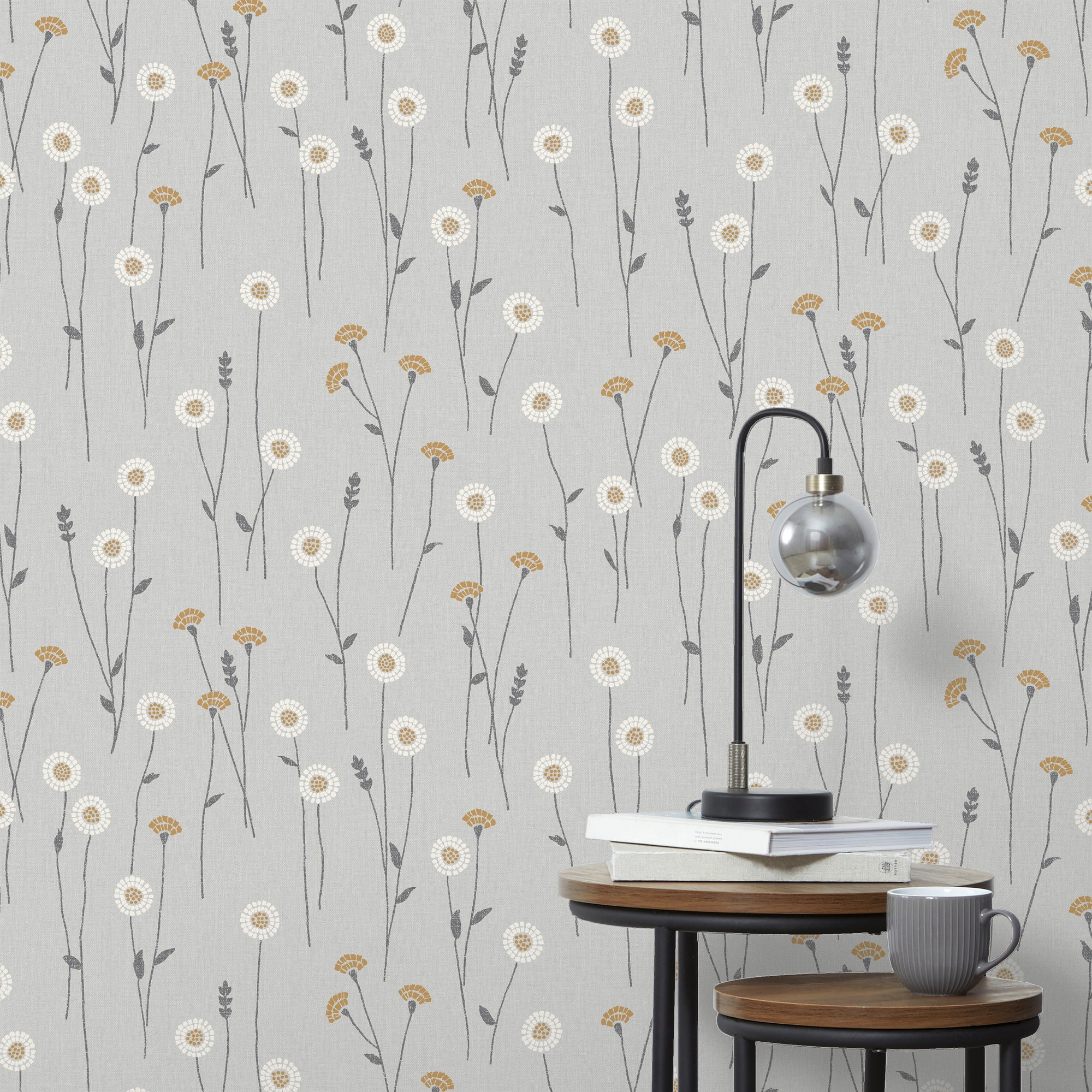 Scandi Floral Wallpaper | Dunelm